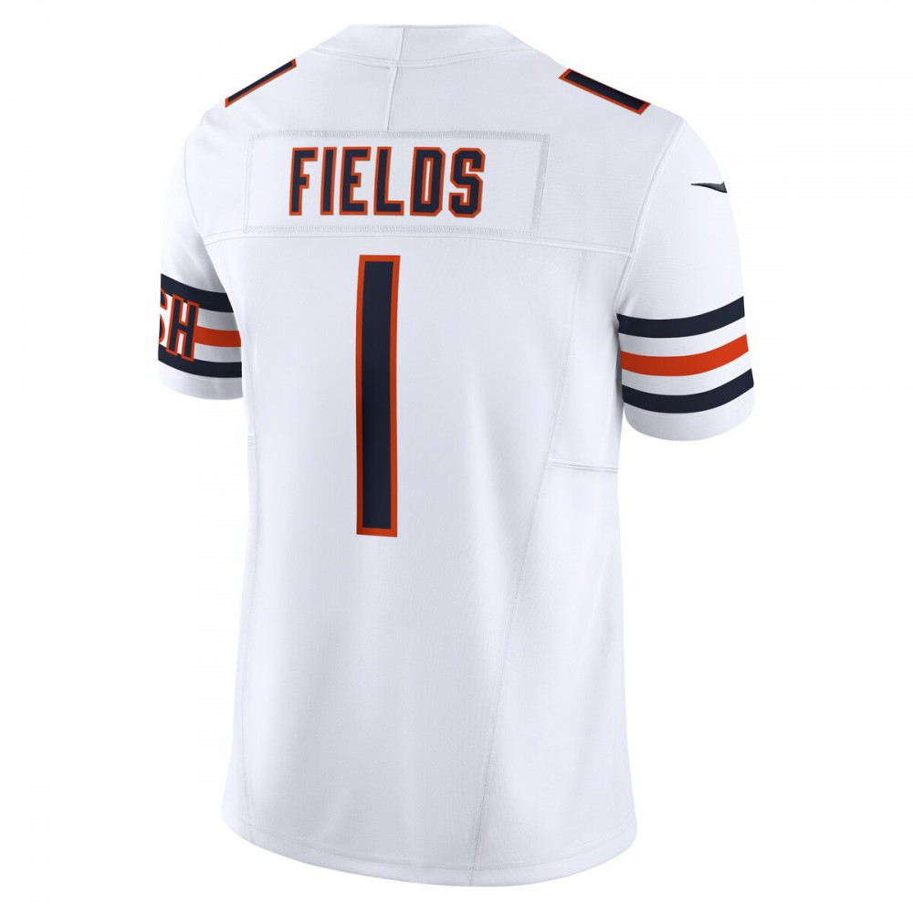 Justin Fields Chicago Bears Nike Vapor F.U.S.E. Limited Jersey - White-GridironStore
